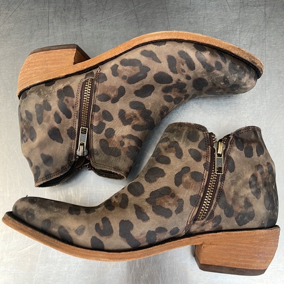 Liberty Black “leopard” leather boots. New with tags from Sundance. - Picture 8 of 10